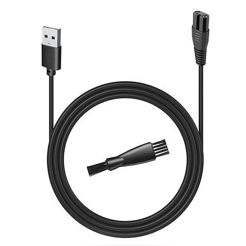 uijino AMULISS - Cable de carga USB compatible con cortapelos profesional AMULISS para hombre, cargador de 5 V para recortadora de pelo inalámbrica