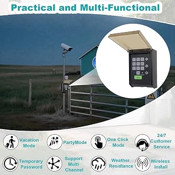 Automatic Door Opener Garage Door Remote Control Keypad 434mhz Wireless Control for Ghost AXWK New