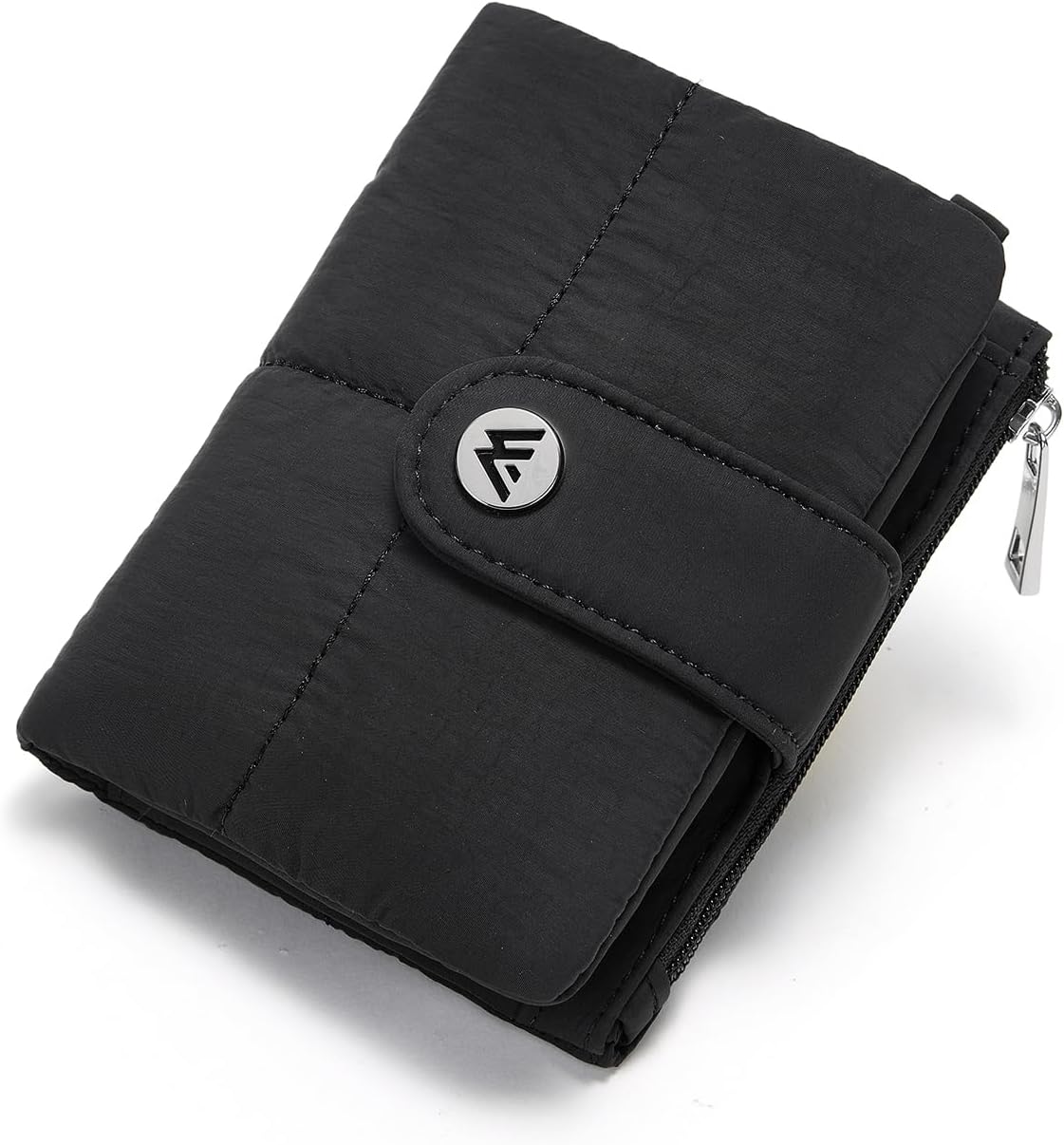 WESTBRONCO Puffer Small Wallet for Women RFID Blocking Card Holder Wallets, Womens Bifold Wallet with Zipper Coin Pocket & ID Window - Image 8