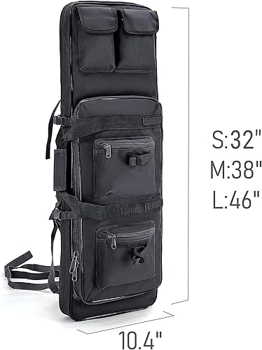 Miniatura 2 de Mochila táctica para rifles, funda suave para rifle, soporte de almacenamiento para caza, senderismo, caña de pescar