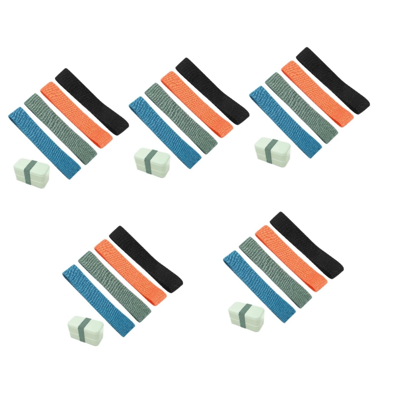 Didiseaon20 Pcs Box Bento Box Strap Bento Lunchbox Strap Bills Strap Lunch Punch Lunch Fixing Band Outdoor Lunchbox Band Lunchboxes Lunch Container Strap Rubber Band Foldable Nylon Travel