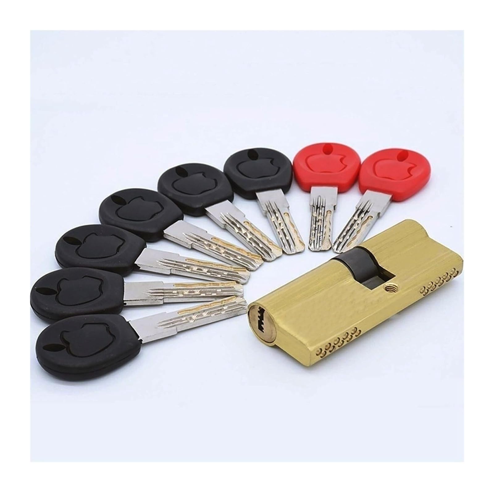 Door Barrel Lock,Euro Cylinder Lock,Lock Cylinder Double Pin Secure Door Cylinder Serpentine Groove Biased Lock 65 75 85 95 110mm Cylinder AB Key Entrance(95(32.5 67.5))