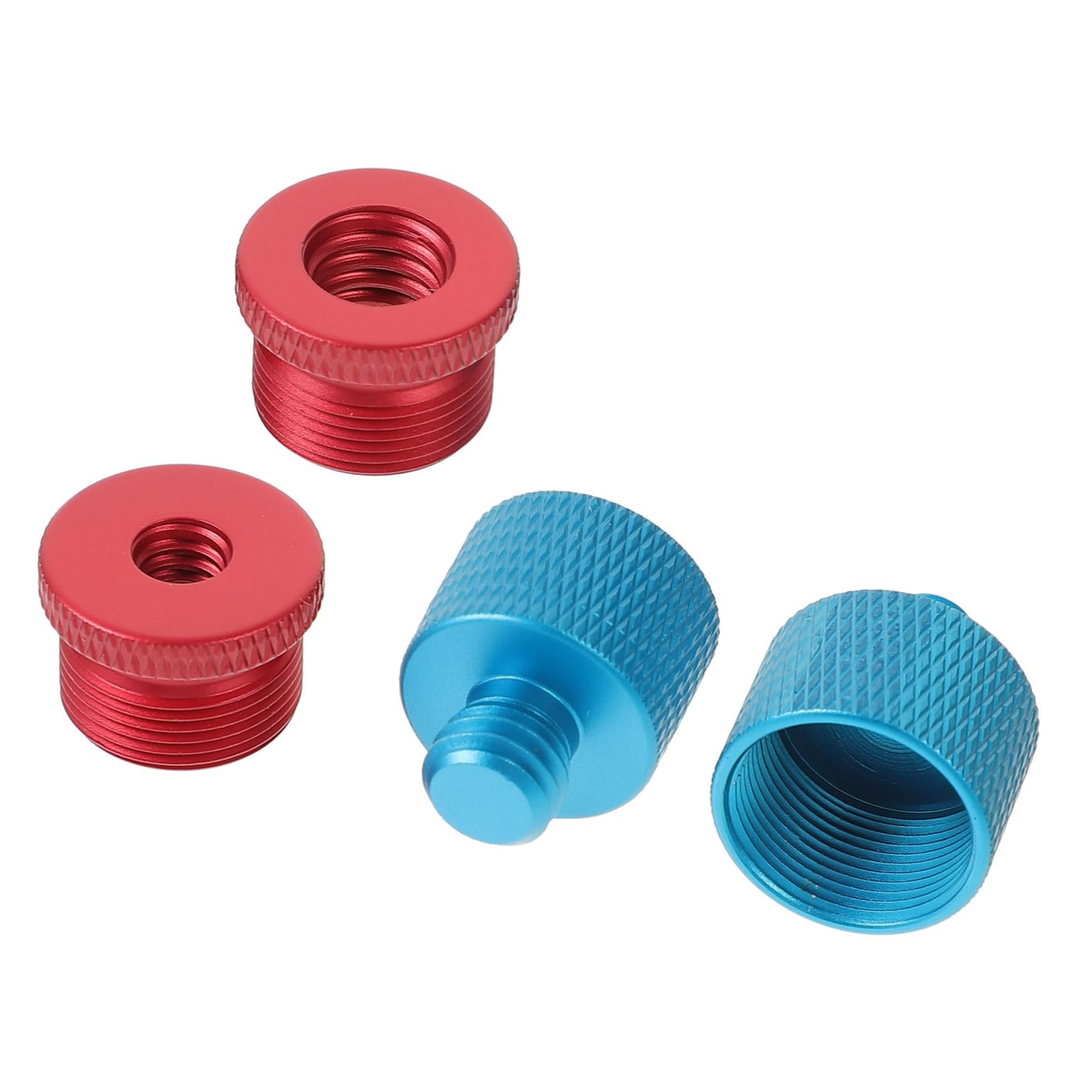 BESTonZON Microphone Stand Adapter Set 4pcs Mic Stands Accessories Screw Mount for Mic Clips