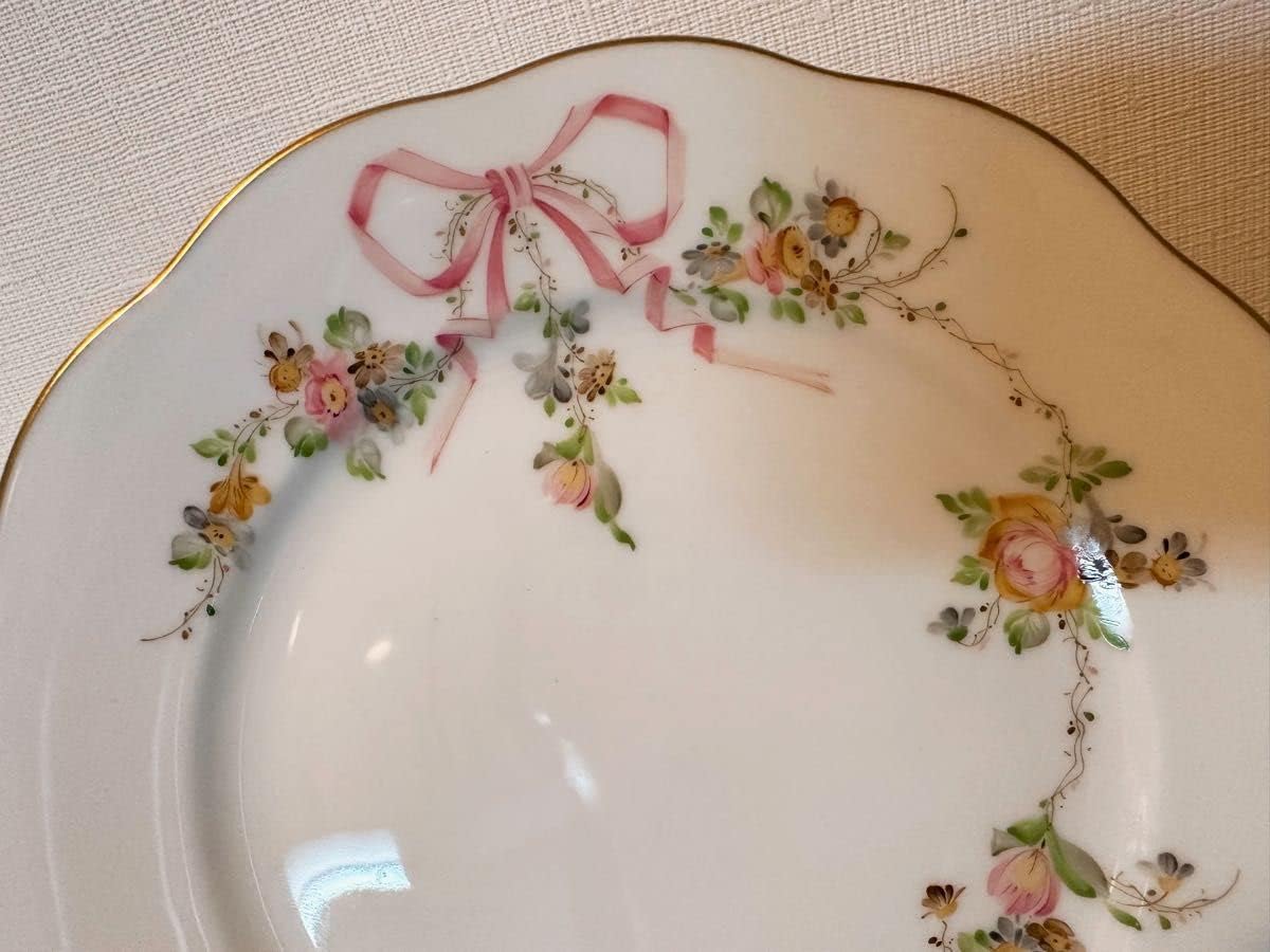 大倉陶園 瑠璃金彩薔薇 デザートプレート 20cm 大倉陶園 瑠璃金彩薔薇