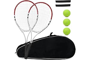 Raquetas De Tenis Para Adultos: Kit De Raqueta Ligero y Completo Para Principiantes