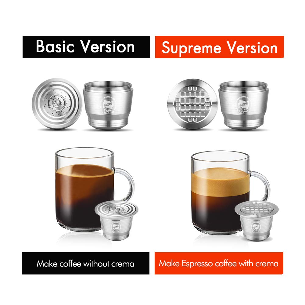 i Cafilas Refillable Capsules Stainless Steel Reusable Refillable
