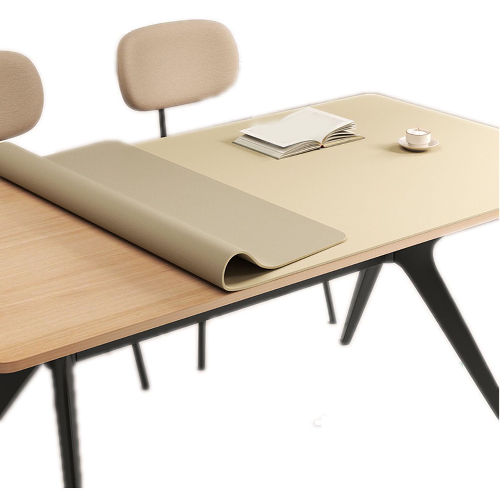 Silikon-Tischmatte Tischdecke Aus Mikrofaser-Silikon Wasser- Und Ölbeständige Tischdecke Langanhaltendes Anti-Chili-Öl Isolierte Schreibtisch-Schutzunterlage(A,90×160cm)