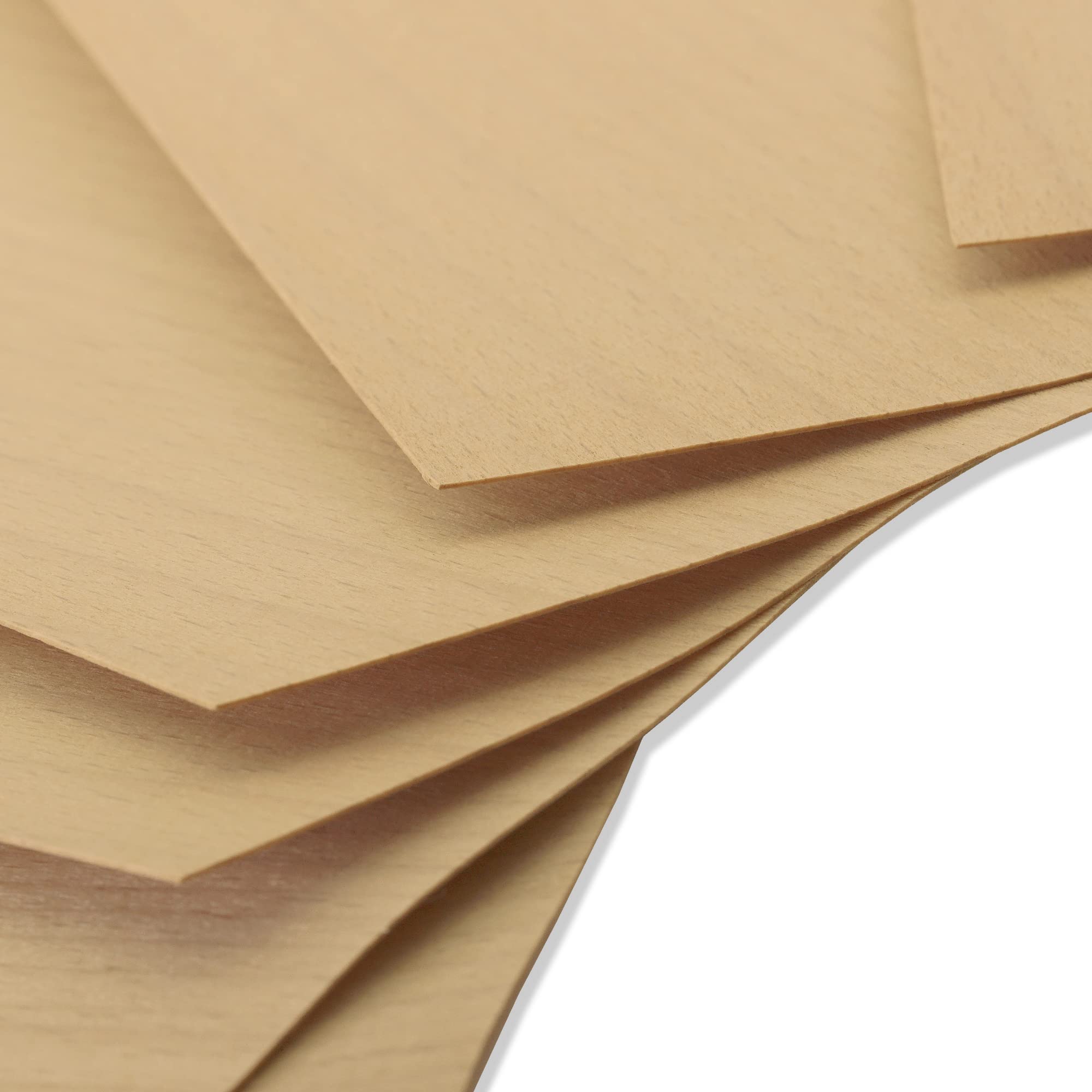 Mprofi MT® 30-32 Piezas | Chapas de Madera de Haya | Hojas de Madera | Tablero Madera Para Carpintería de Bricolaje, Procesamiento Láser, Fabricación de Modelos, Regalos, Decoraciones