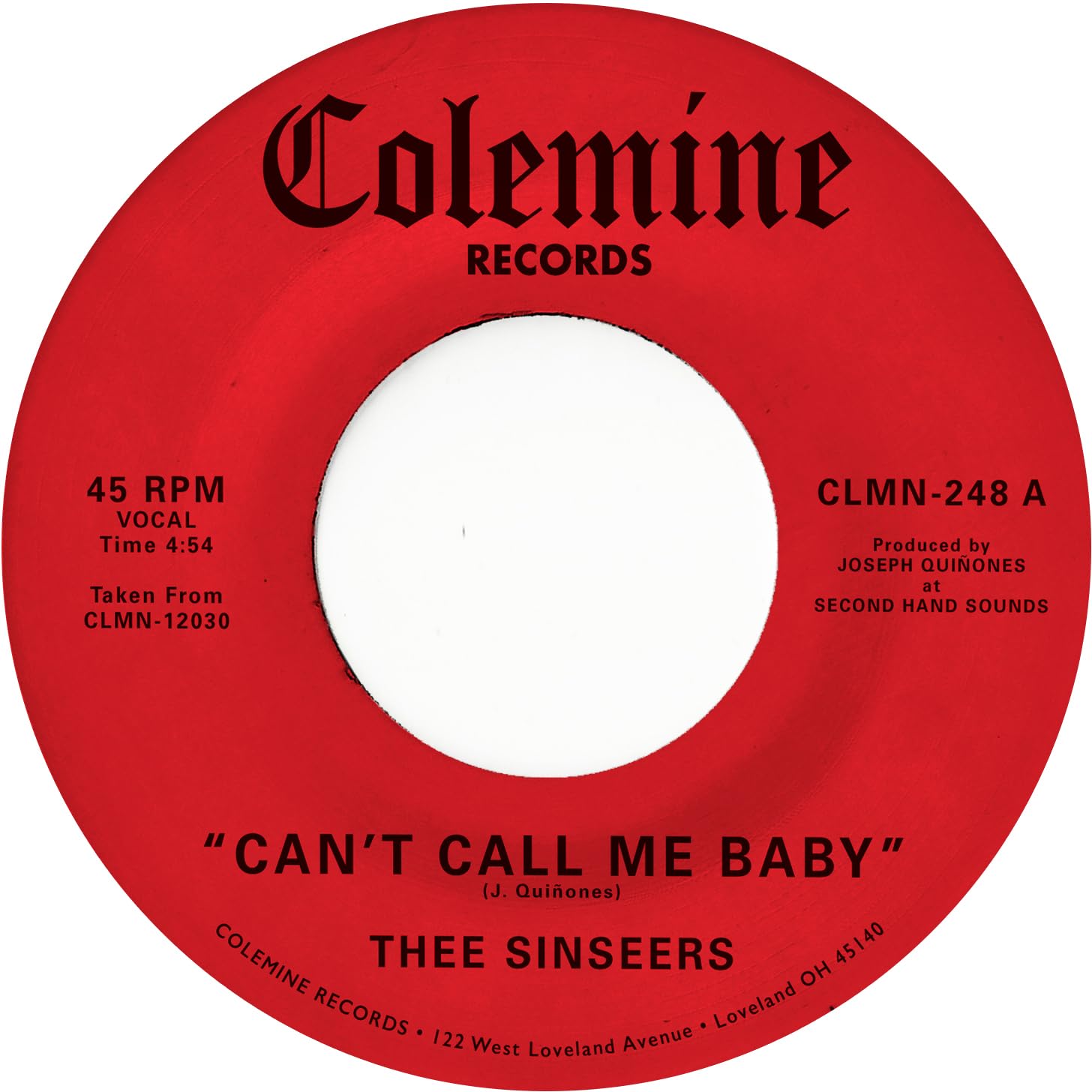 Can't Call Me Baby/Take A Chance [7" VINYL]