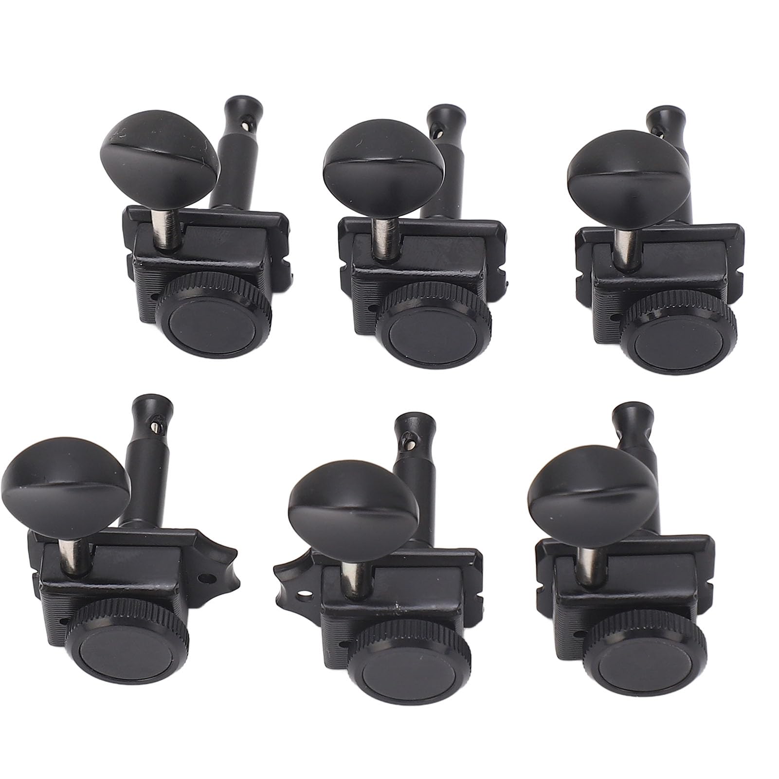 Tuner blokujące gitarę 6pcs Ustaw premium cynk ślepy sznur zamknięty Klucz strojenia PEG PEG PRAWA RĘCA Wewnętrzne sprzęt do LP SG SG EPI Tele Style Electric Acoustic Guitars Black