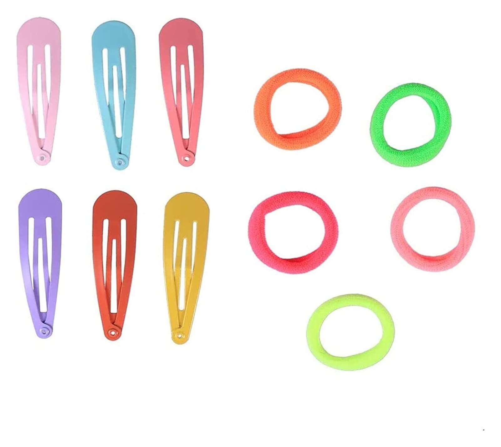 Fermagli for capelli decorativi Fermagli for capelli Forcine for capelli Snap s, 110 pezzi Anelli for capelli for ragazze Color caramella Porta coda di cavallo Elastici for capelli elasticizzati for b