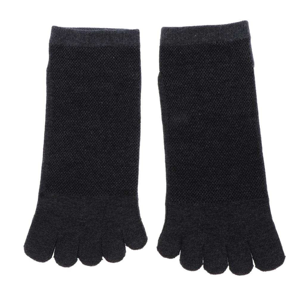 calandis ™ Men Toe Socks Five Finger Cotton Socks Sports Running Ankle Socks Dark Gray | Socks | Mens Clothing-picture-11