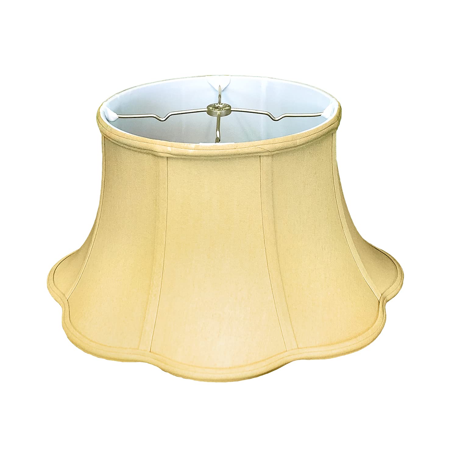 Royal Designs 6-Way Out Scallop Bell Basic Lamp Shade Antique Gold 13 x 19 x 11 25 -