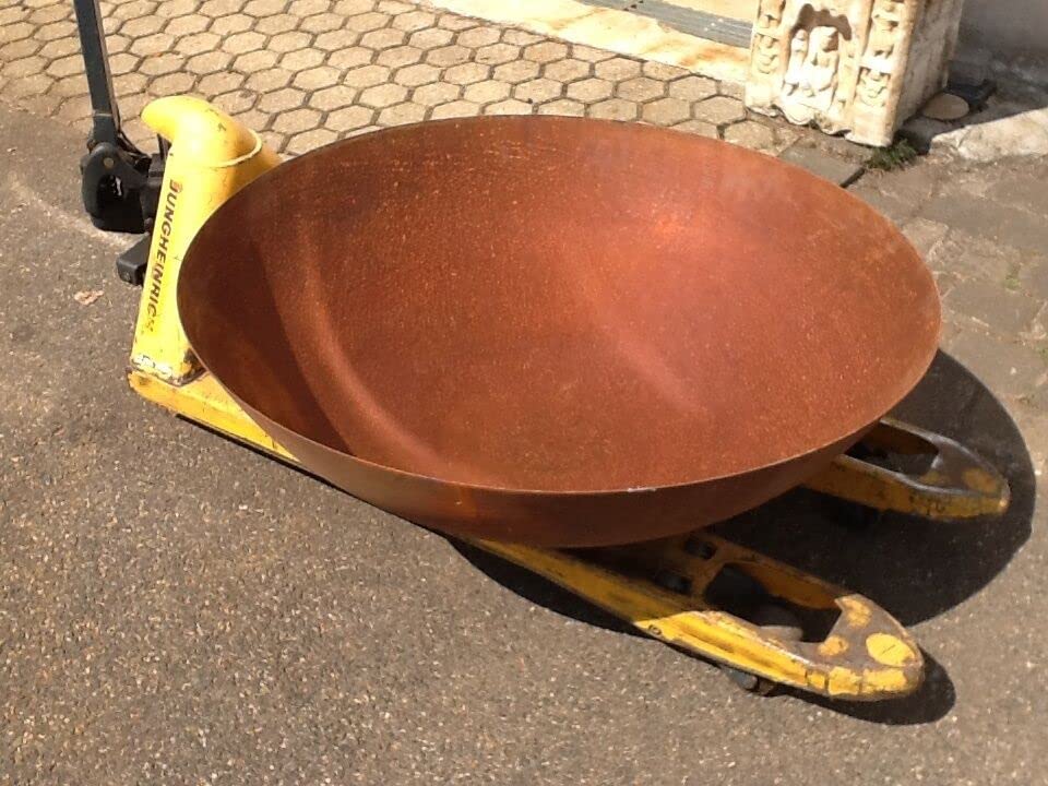 Braciere da giardino, con candele, 120 cm, rotondo, 2,2 mm, 35 cm, 21 kg