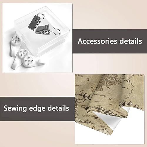 Miniatura 7 de Tapiz de mapa de la Tierra Media para colgar en la pared, decoración del hogar para dormitorio y sala