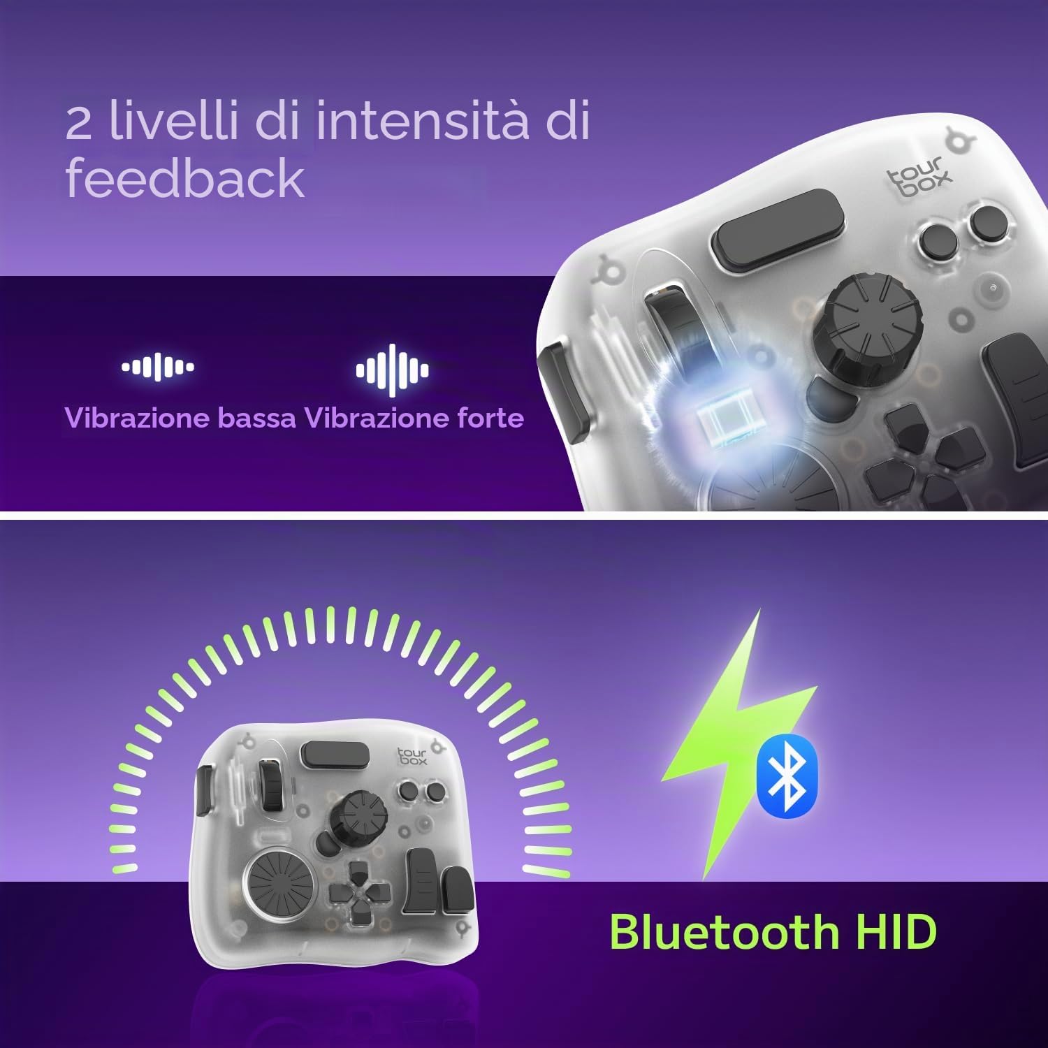 TourBox Elite Plus - iPad Disegno, Controller Bluetooth per Montaggio Video Fotografico, Console Creativa iPad/Mac/Windows, Tastiera Programmabile per Procreate, Lightroom, Photoshop, DaVinci -Bundle