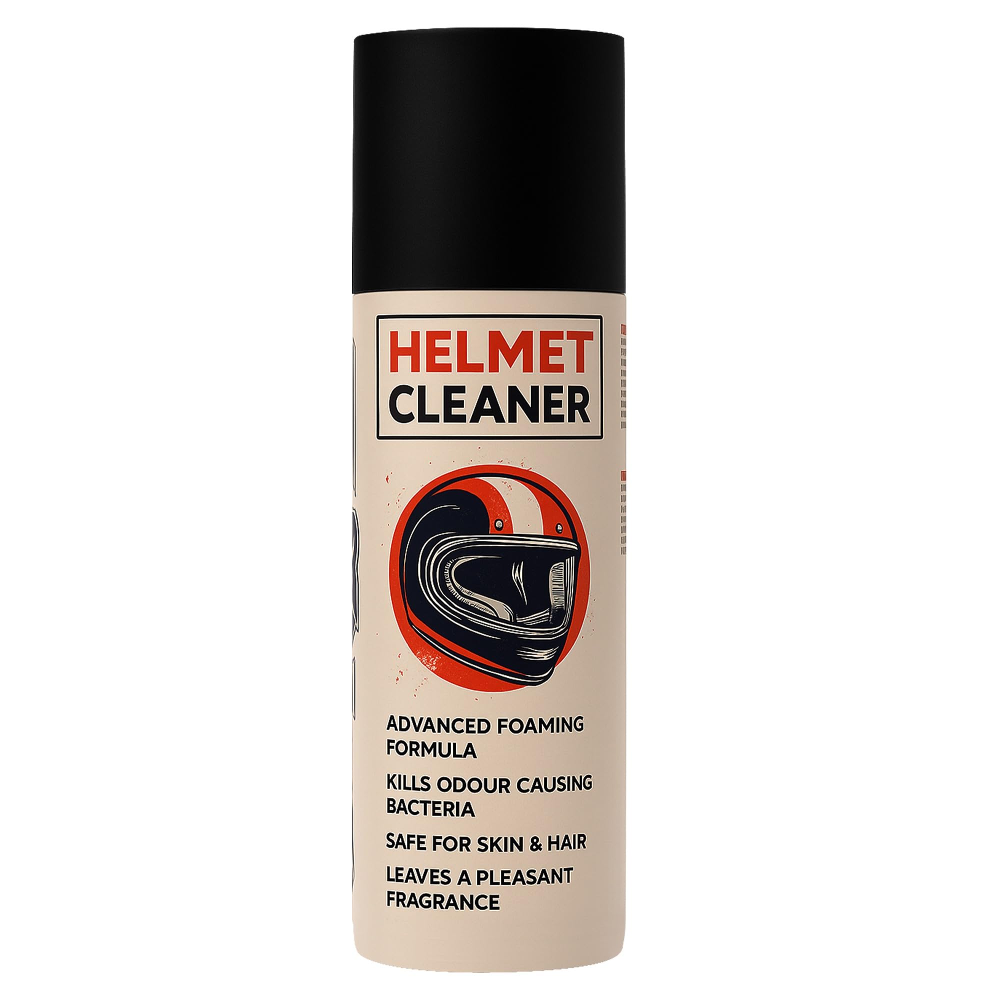 ShineXPro Helmet Cleaner Spray - 125mL - Anti-Bacterial Foaming Helmet Cleaner Spray, Safe For Skin & Hair - Deep Cleans Helmet Interior & Removes Bad Odor