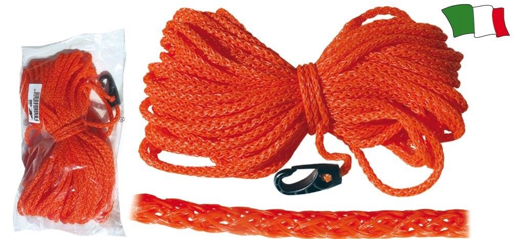 Cima Galleggiante Per Salvagente - 30m, Diametro 8mm, Arancione - Foto 6