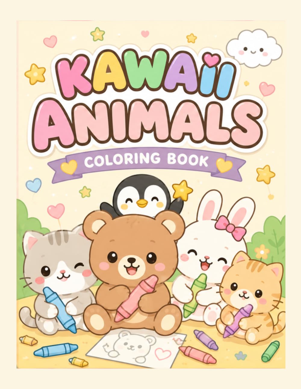 Kawaii Animals coloring book