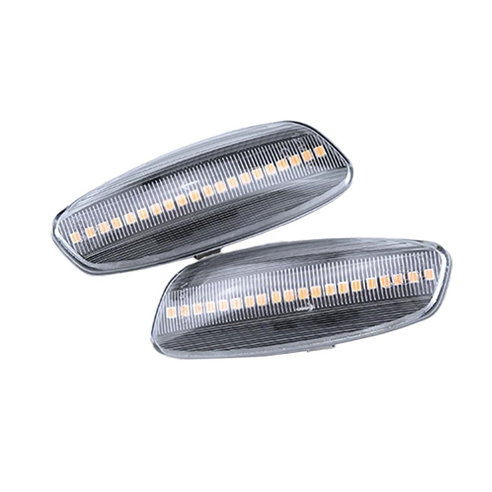 Generico Freccia Laterale Auto Per Citroen C3 C4 C5 DS3 DS4 Luce di posizione laterale a LED dinamica 6325G5, 6325G6(Crystal white)
