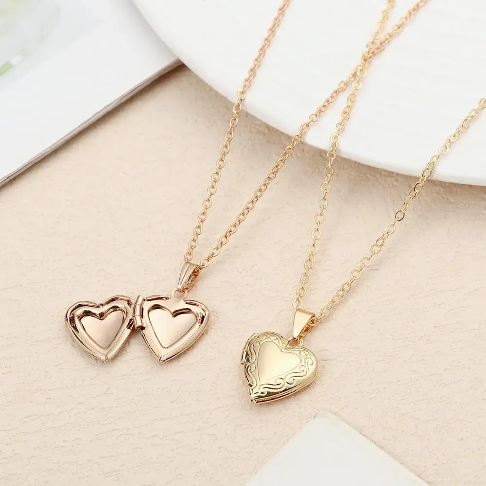 Collana con medaglione a cuore in argento sterling 925 da donna, collana con pendente a forma di foto, immagine che contiene immagini