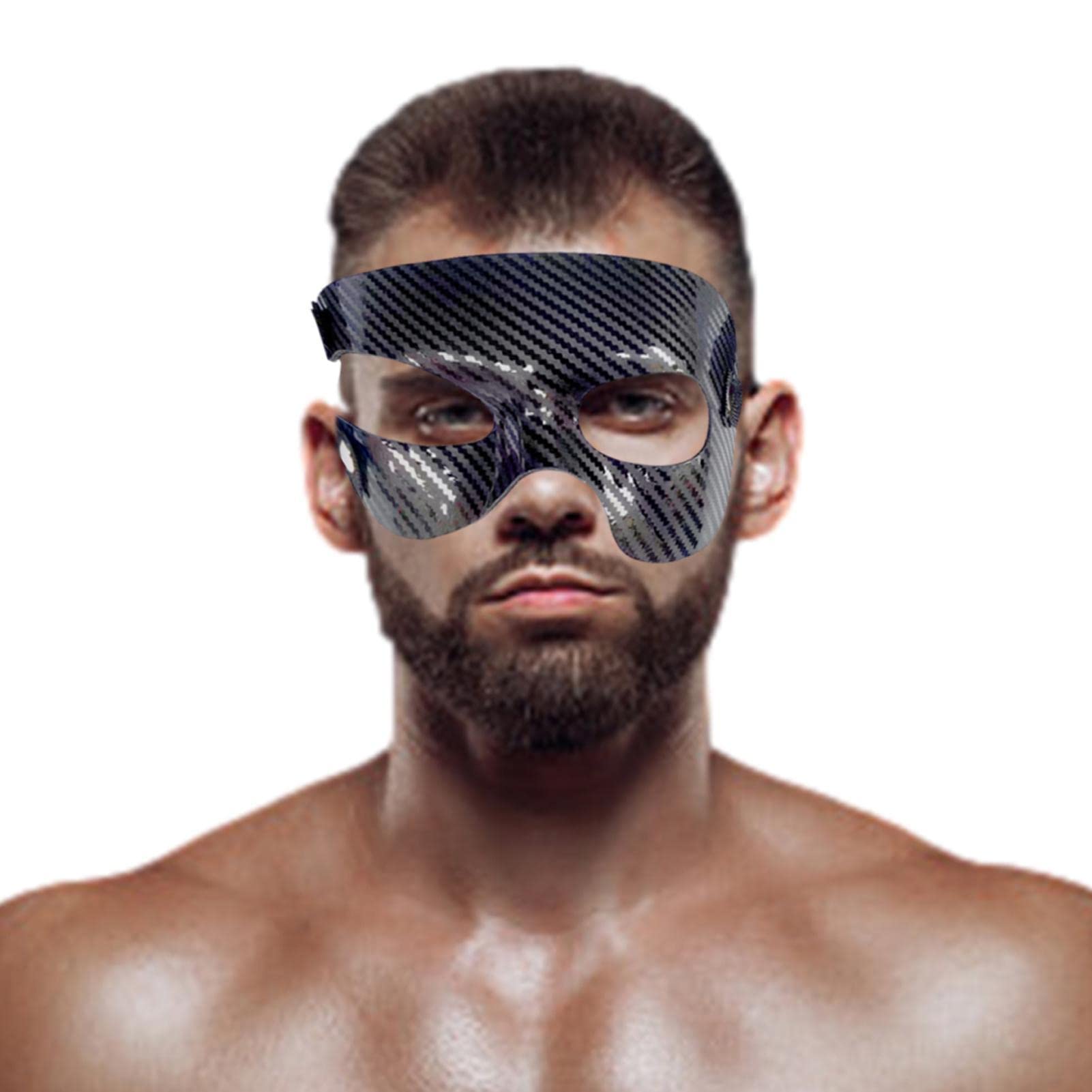 Protège-nez pour le sport | Masque de protection pour le nez cassé réglable – Protection complète du visage pour le football, le softball, le basket-ball, le Qarido