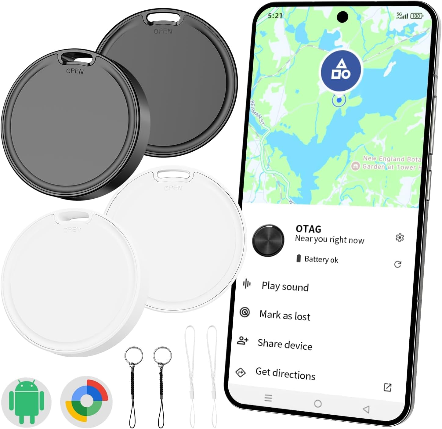 Traceur GPS Google Localiser avec batterie remplaçable pour sécuriser quatre objets - 8