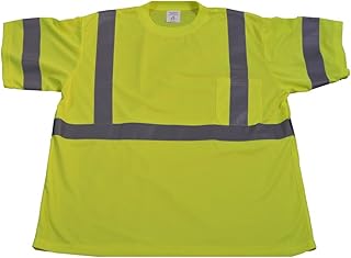Sophia Harper Ansi Class 2 Lime Jersey Knit Pocket Short Sleeve T-Shirt44; Lime - Large
