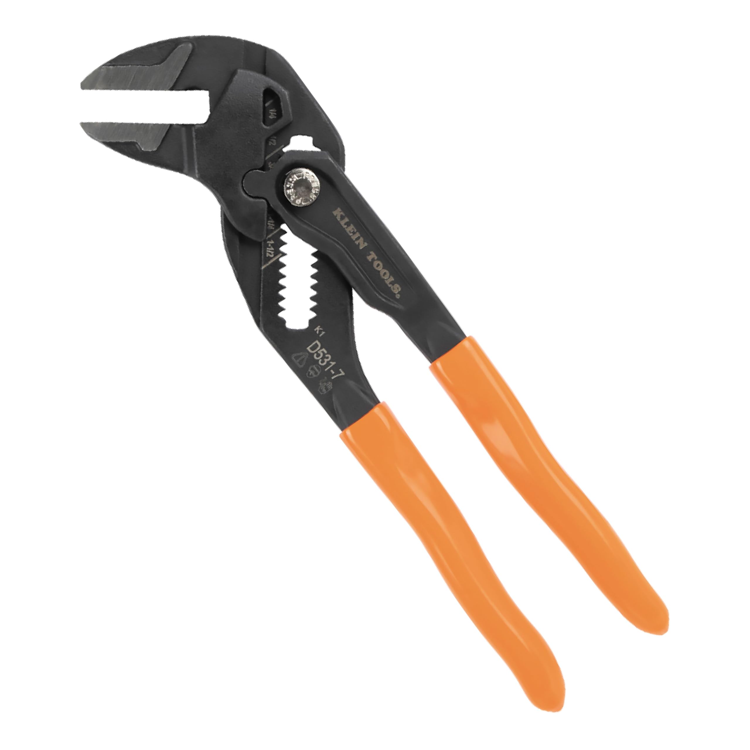 Klein Tools D5317 Kompaktowy klucz do szczypiec, wielofunkcyjny klucz nastawny z gładkimi szczękami, 17 cm
