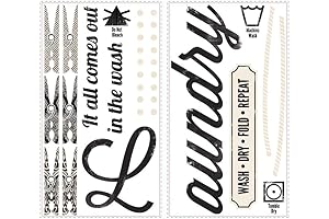 Roommates Laundry Quote Peel and Stick Wall Decals