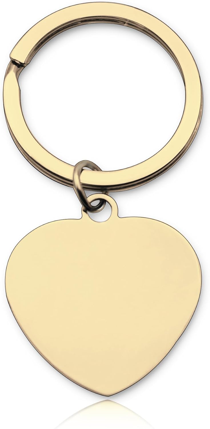 1-1000Pcs Personalized Keychains Bulk, Custom Metal Keychain, Engraved Your LOGO & Text for School/Family/Company