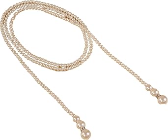 Vintage 1920s Pearl Choker Necklace Long Sweater Choker Round Faux Pearl Strand Pearl Choker Statement Collar Neck Gift for Her D