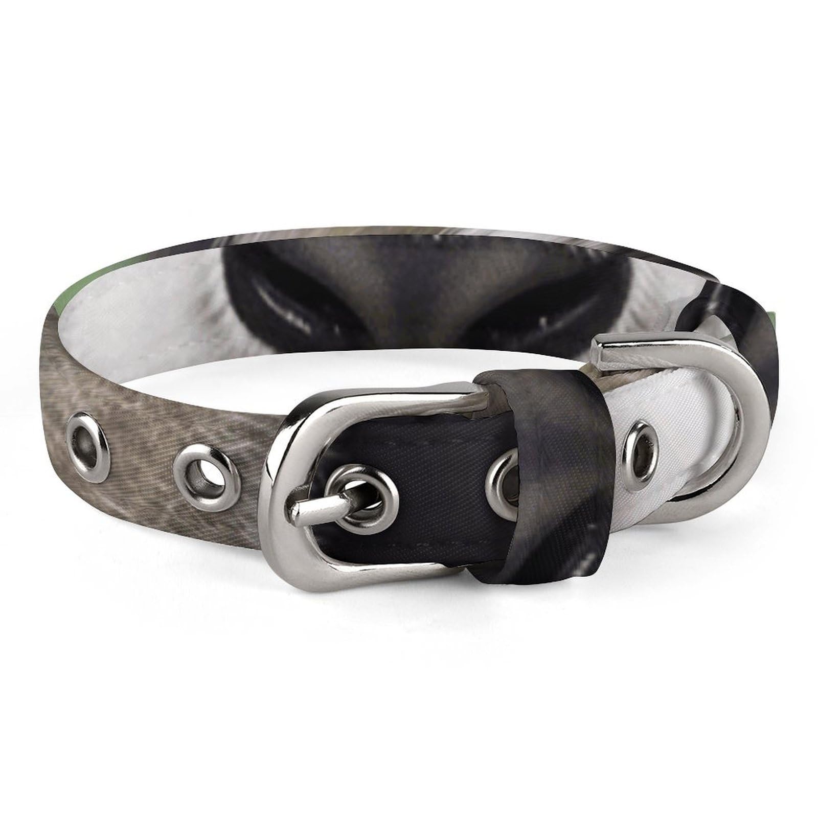 Collier pour chiens réglable motif panda avec boucle de sécurité et sangle douce