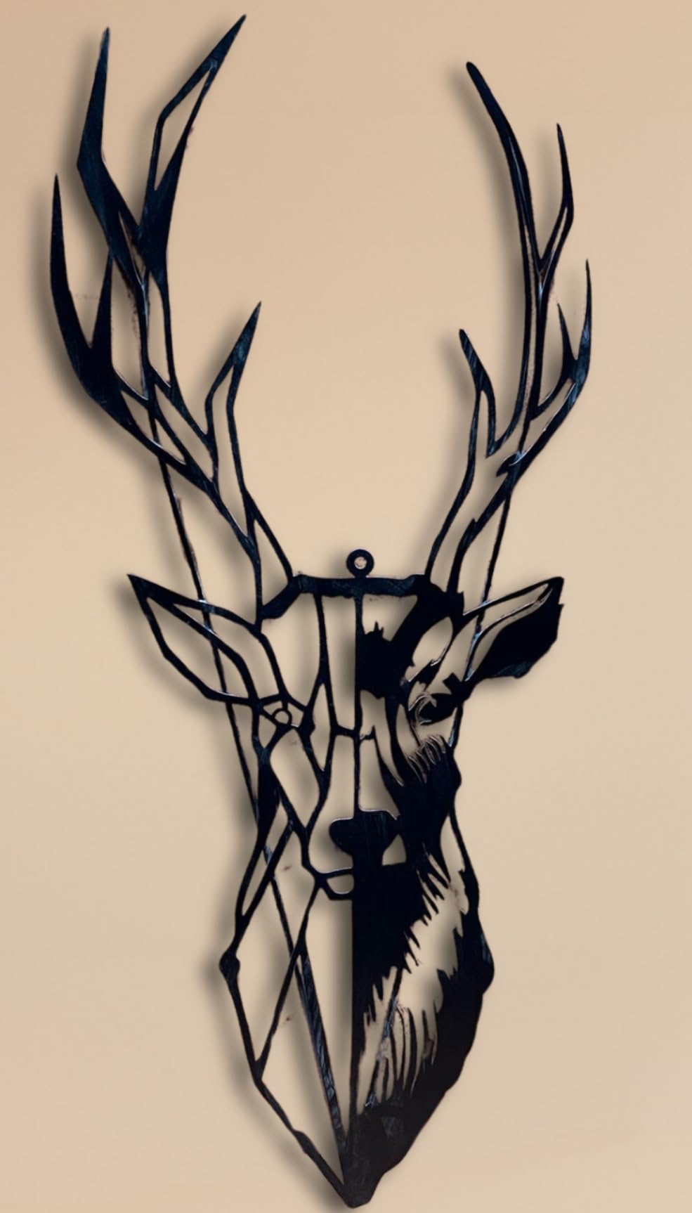 V L Solutions Metal Wall Art Wall Decor Home Decor Deer Head Perfect for Living Room/Hotel/Restaurant/Bedroom 27"*12" Black (B0D3YNLWNS) Amazon Price History, Amazon Price Tracker