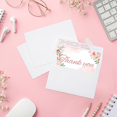 Miniatura 5 de ACSTEP Paquete de 100 sobres A2 blancos de 4.375 x 5.75 pulgadas, autoadhesivos para tarjetas de felicitación, bodas, invitaciones, tarjetas de