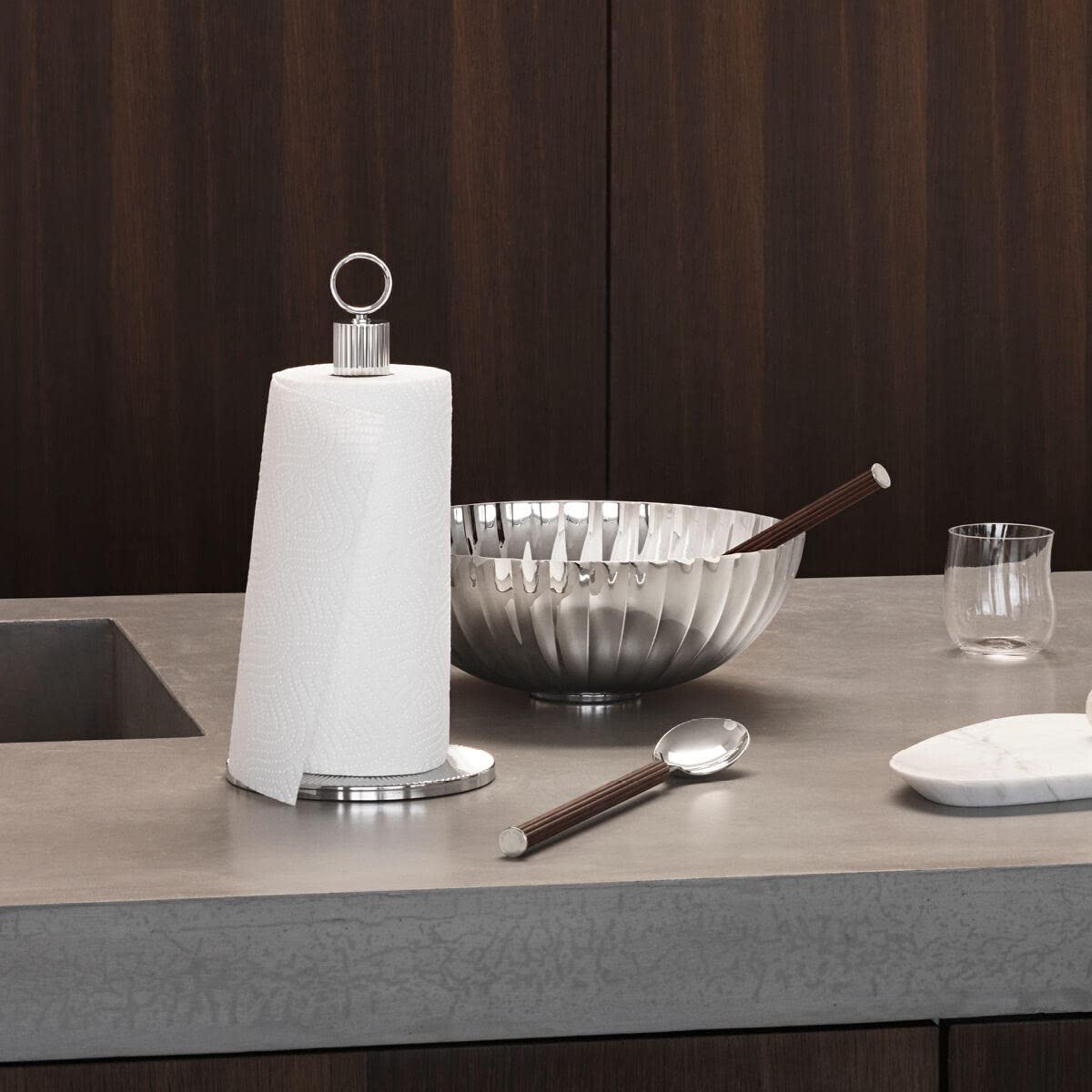 Georg Jensen Bernadotte Salad Set Wood & Stainless Steel : Amazon