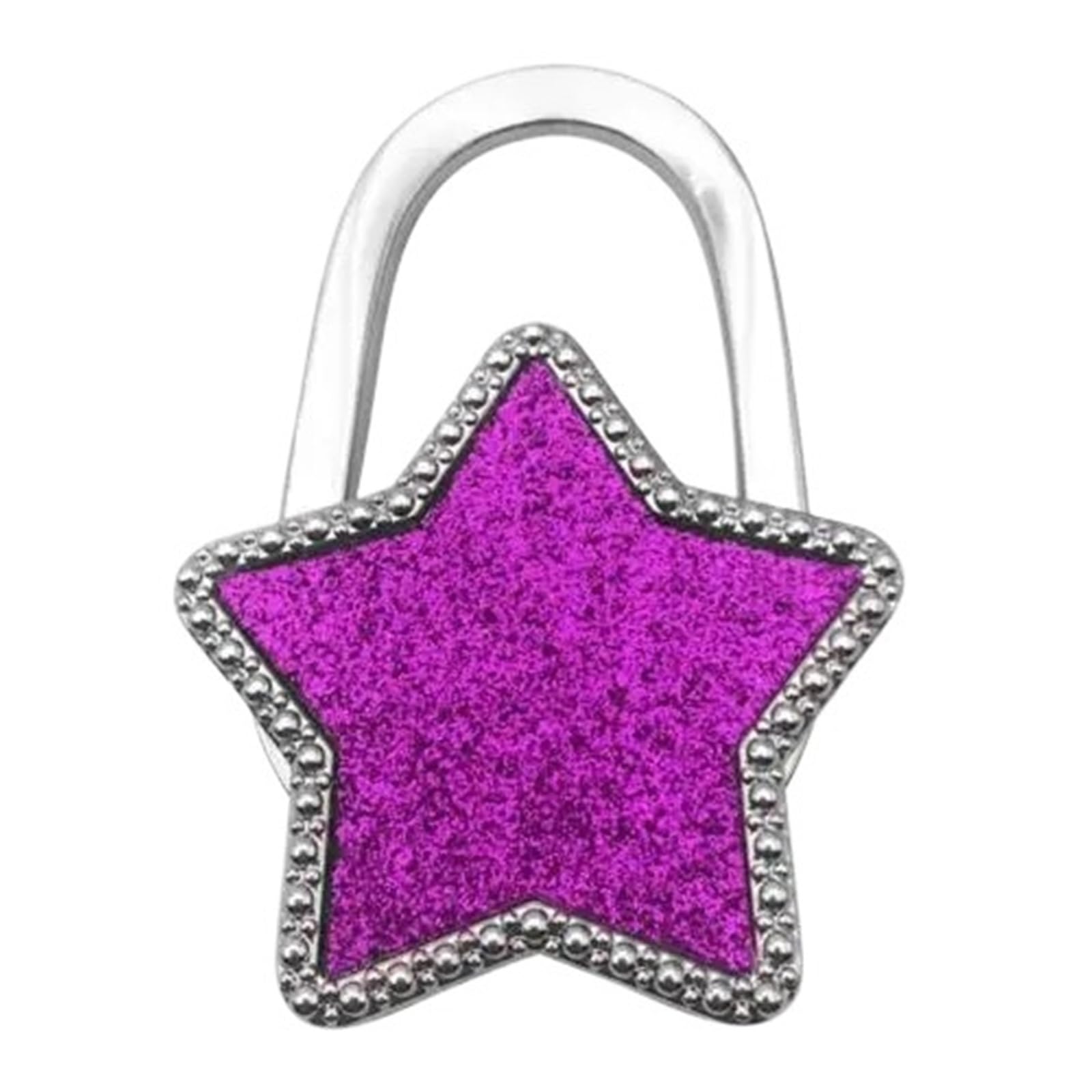 GHHZML Handbag Hooks for Tables Bag Hook Shiny Folding Zinc Alloy Rhinestone Crown Star Table Edge Handbag Hanger for Home Keychain Cute Pendant(Color06)