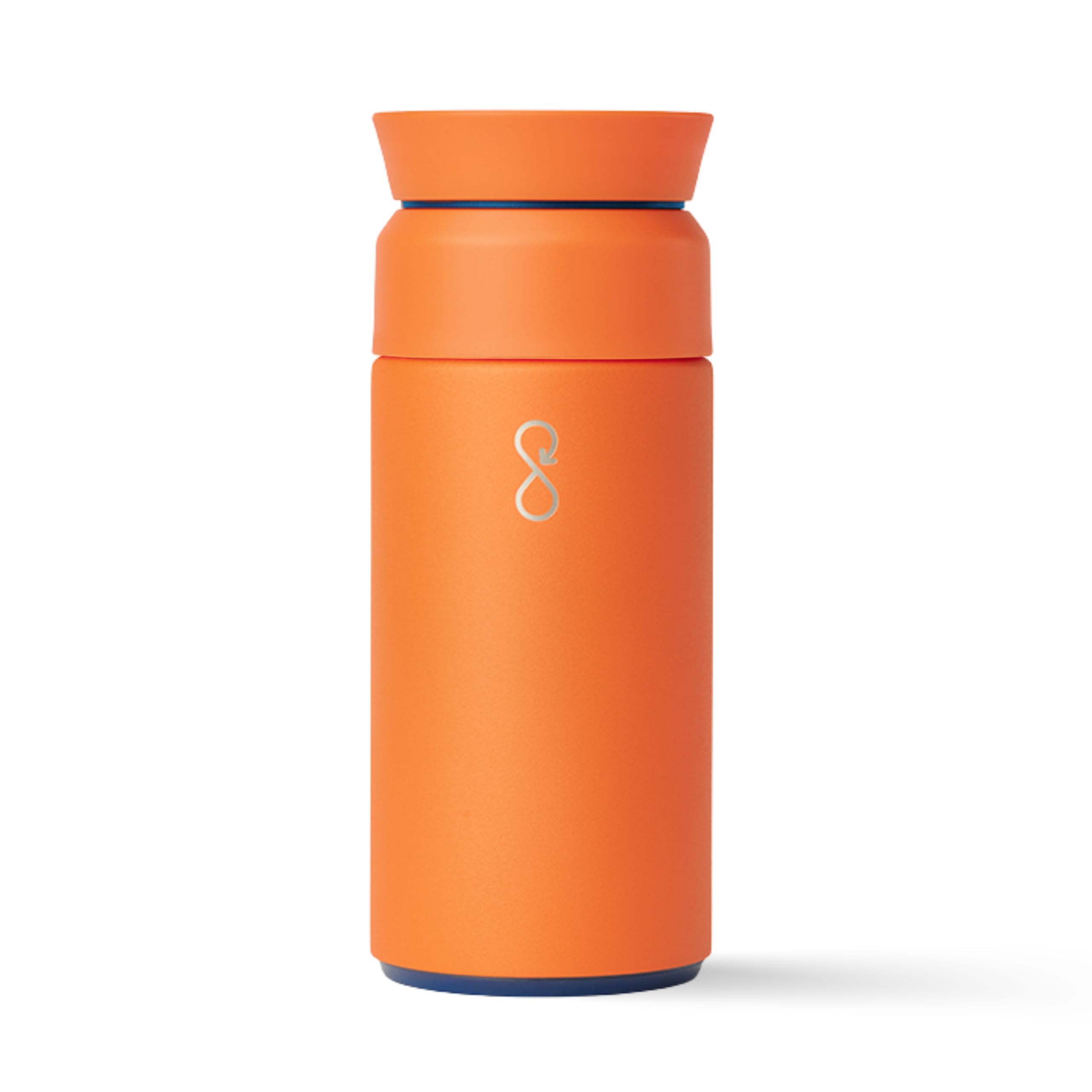Ocean BottleRecycled Stainless Steel Brew Flask - Eco-Friendly & Reusable Bottle - Sun Orange - 350ml