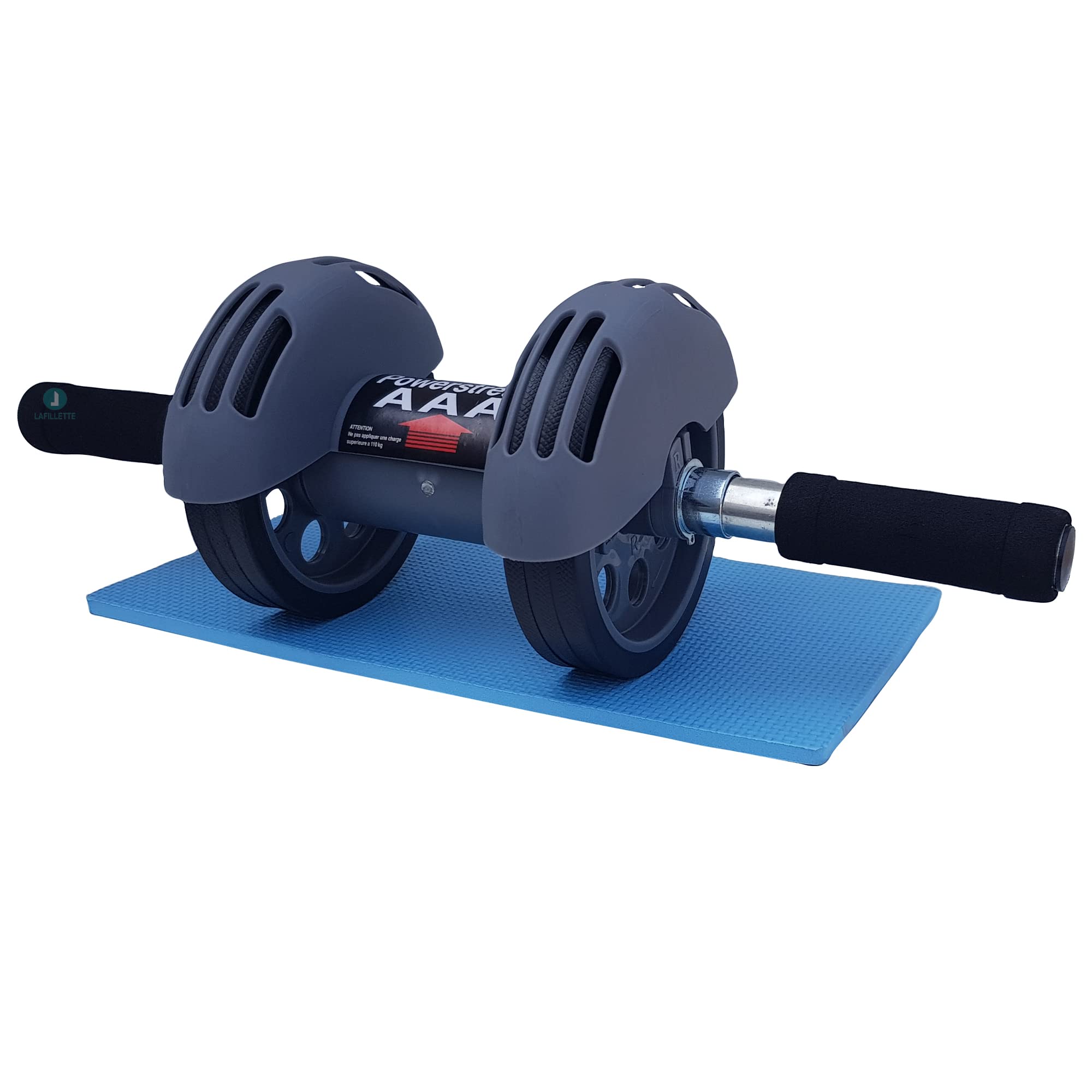LAFILLETTE Double Wheel Rebound Ab Roller With Knee Pad for Abdominal Exercise Core Trainer (Blue) (B0BPQPSKGG) Amazon Price History, Amazon Price Tracker