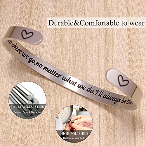 Btysun Bracelets for Women Mothers Day Bracelet Gifts from Daughter Inspirational Gifts for Women Graduation Gifts for Her Motivational Birthday Cuff Bangle Friendship Personalized Mantra Jewelry…