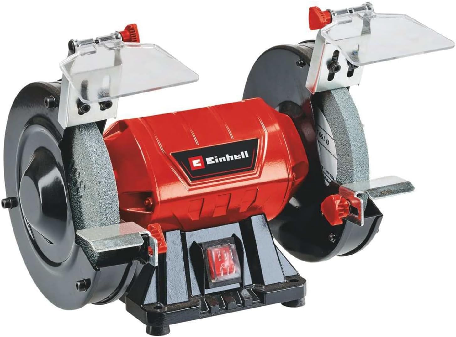 Einhell TC-BG 150 Grinding Wheel (150 W Power, for Small and Large Repairs, Shape Corrections and polishing, Sold with roughing Wheel and fine Grinding Wheel K36/K60)