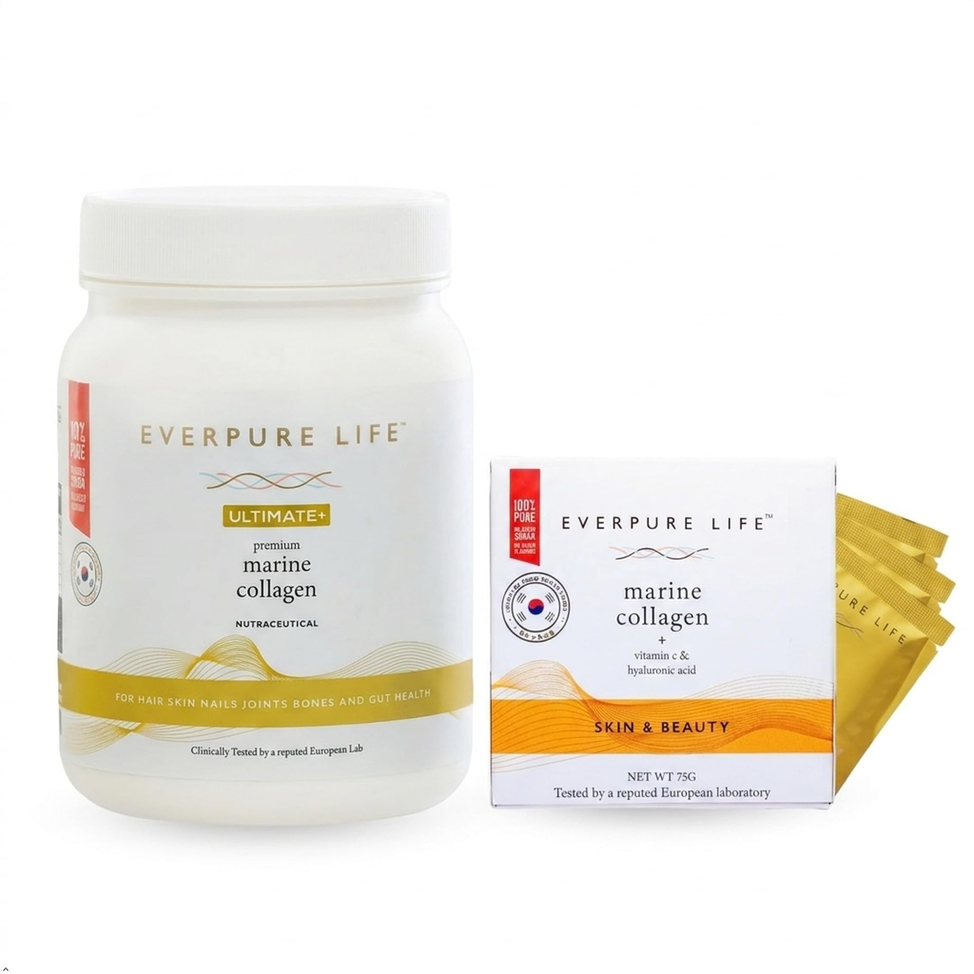 Ultimate+ Marine Collagen Powder (200g) | Hydrolysed Korean Supplement Peptides Type I & III for Skin, Hair, Nails & Bones | Clinically Proven | No Added Sugar & Unflavoured — Amazon image 13