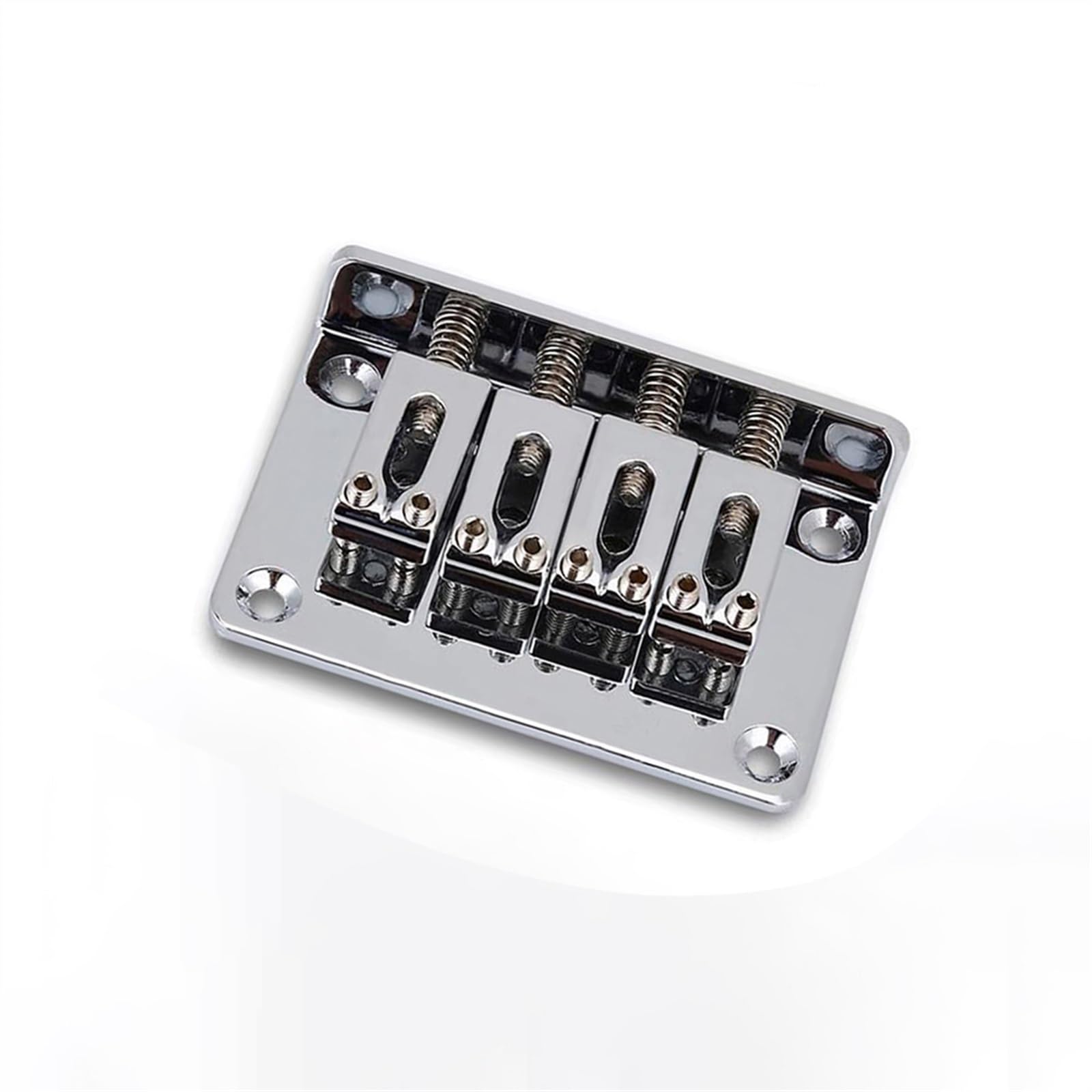 Juego De Puente Para Guitarra Eléctrica Puente De Guitarra Sillín De Guitarra Ajustable Cordal (Color : Silver)