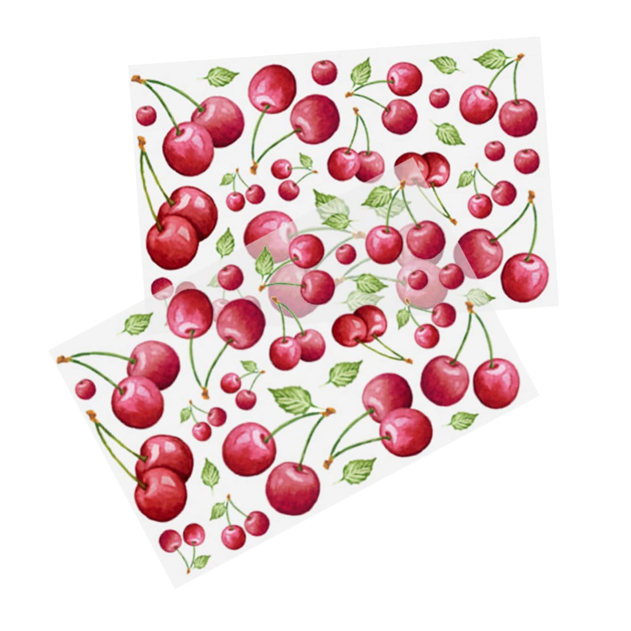 Sticker mural cerise pour chambre décoration intérieure fraîche motif fruité