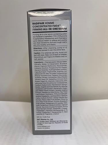 Miniatura 7 de RADIPAIR HOMME - Suero todo en uno concentrado, 4.05 onzas líquidas, ácido hialurónico, hidratante y nutritivo, suero coreano calmante para el
