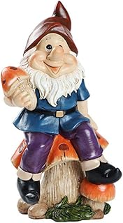 Miniature Garden gnomi, Gnomo da giardino Nani Figure ornamenti decorativi in ??miniatura in resina regali di compleanno per i bambini all'aperto