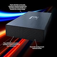 Vista 2 de Fantom Drives 22TB GFORCE 3 Pro 7200RPM Disco Duro Externo - Aluminio, Negro, USB GF3B22000UP