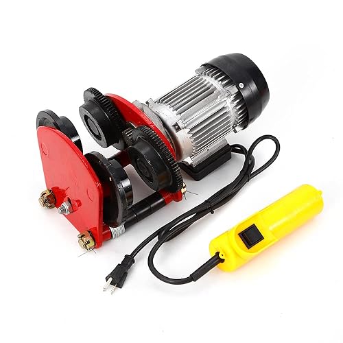 Elevador eléctrico de elevación de 1t2200lb motor eléctrico de arriba de la carretilla del alzamiento del garaje grúa del torno con los enlaces