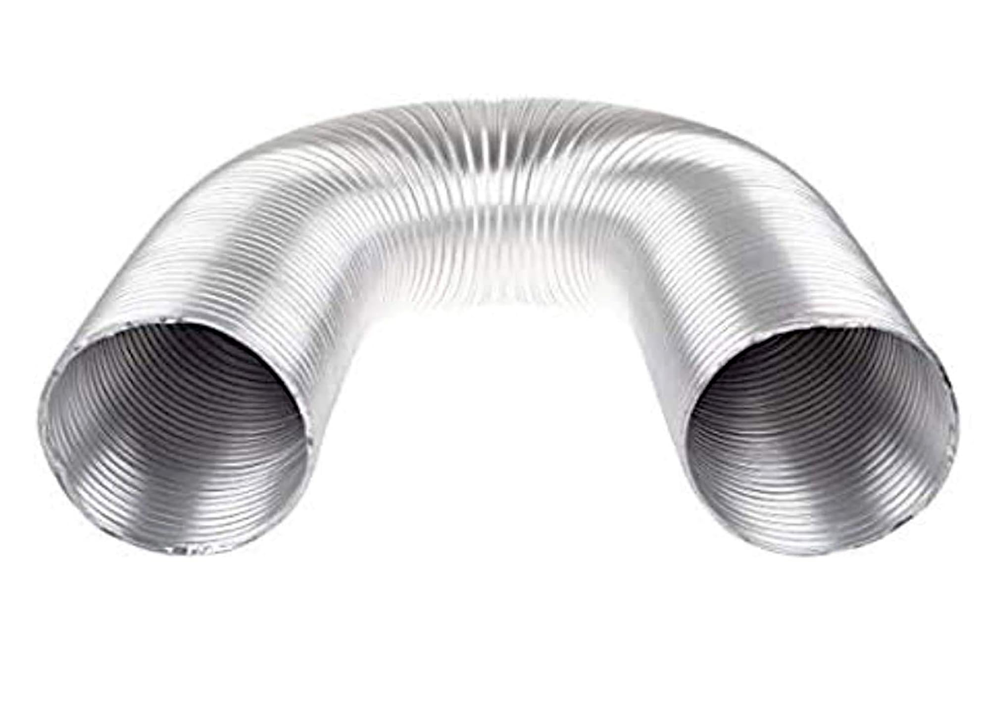 Ardnib 10"/10FT Aluminium Flexible Pipe For commercial chimney/industrial use Hose Pipe (10"/250mm Diameter (10Feet Length))
