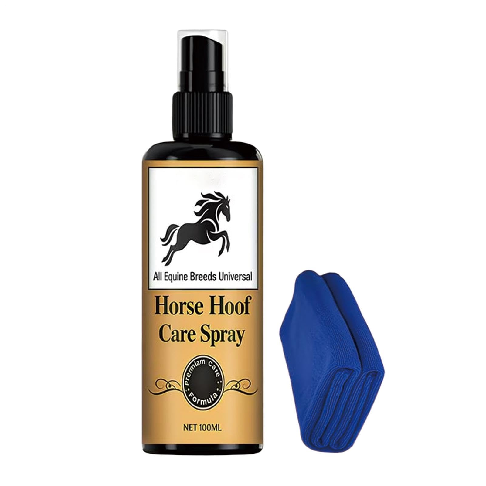 Horse Hoof Care Oil, Fast Absorbing Hoof Moisturizer, 5.55in Lightweight Conditioning Formula for Dry Cracked Hooves, Daily Stable Maintenance, Show Preparation, Competition Ready Grooming Solution